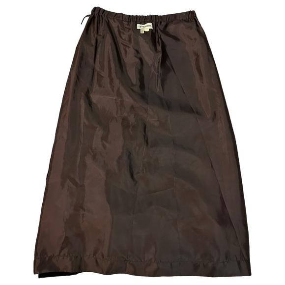 Vintage 70s Tumbleweeds Witchy Maxi Skirt Black Lace Velveteen Medium Edwardian - Picture 8 of 16